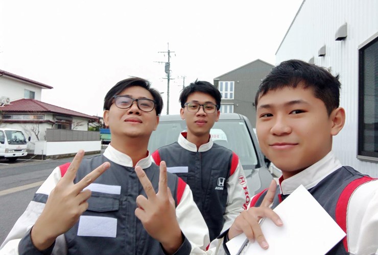 Sinh viên ngành CNKT Ô tô đi  intership Nhật Bản